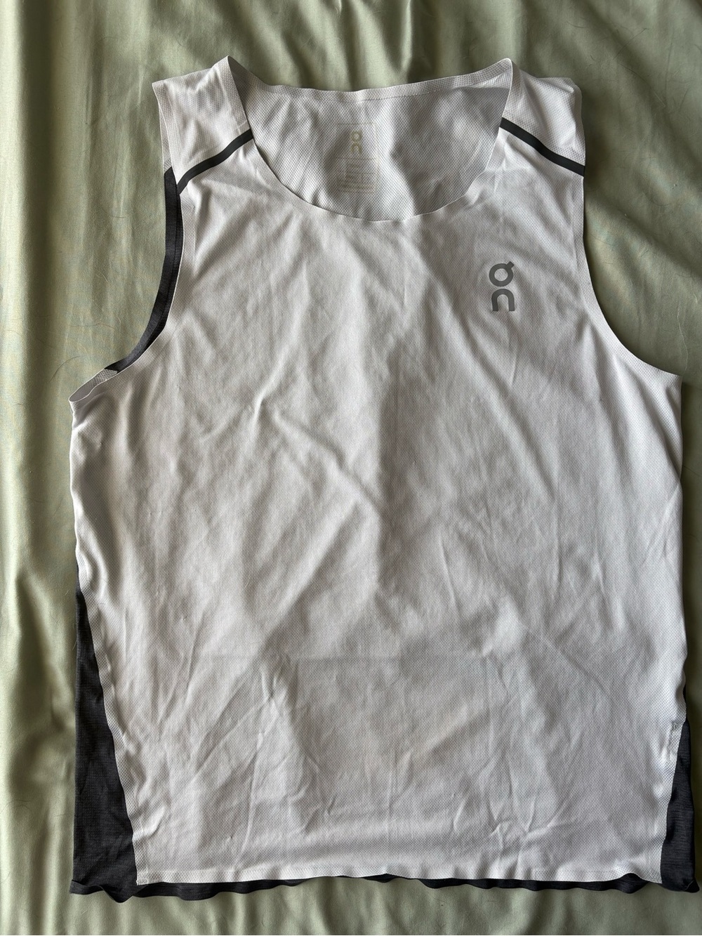 On Running White Singlet Tank Top